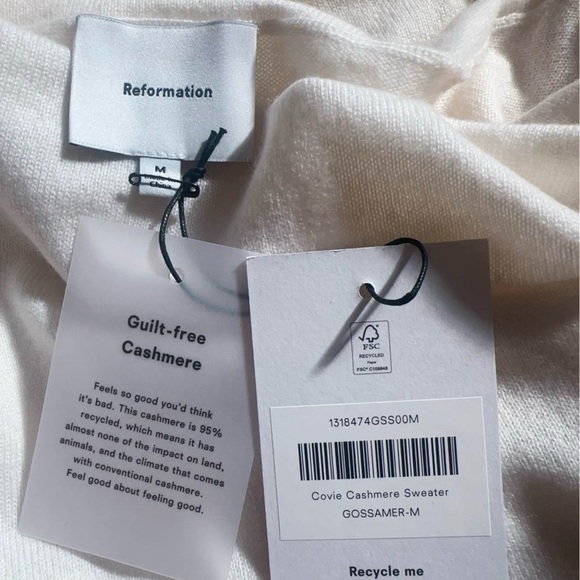 Reformation Off-Shoulder Cashmere Sweater - Picture 7 of 7